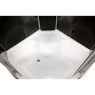 Душевая кабина Deto BМ4510 LED BLACK 100х100х220 см